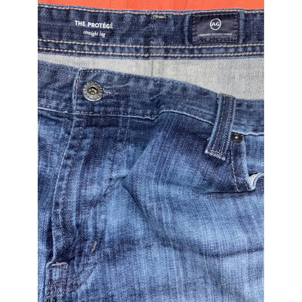 AG Adriano Goldschmied The Protege Straight Leg Jeans Blue 40x34 BM7645 Mens